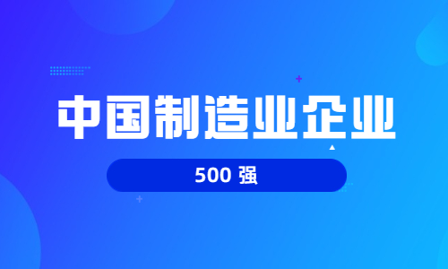 2022 中国制造业企业 500 强名单