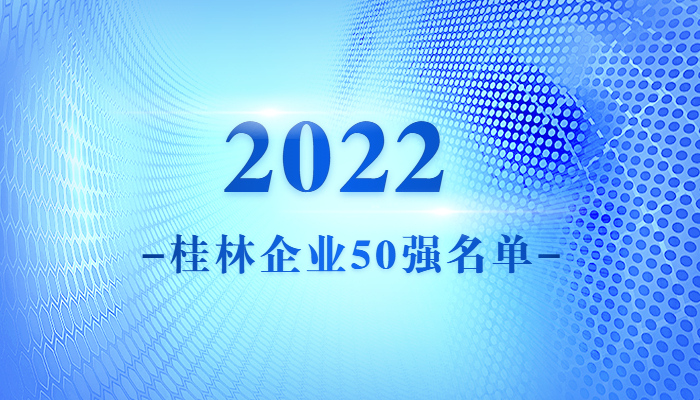 桂林企业2022年50强榜单